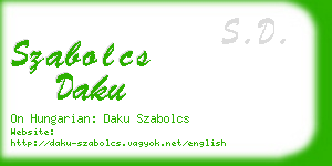 szabolcs daku business card